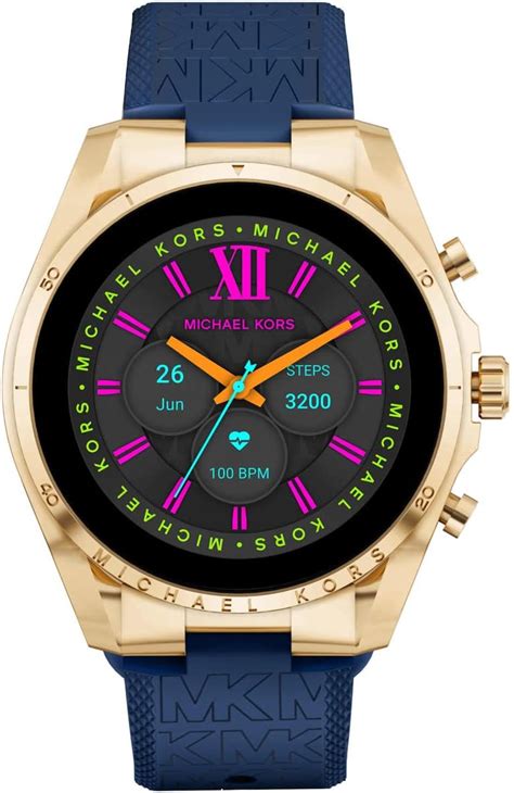 akkulaufzeit smartwatch michael kors|Michael Kors Men's or Women's Gen 6 44mm Touchscreen Smart Watch .